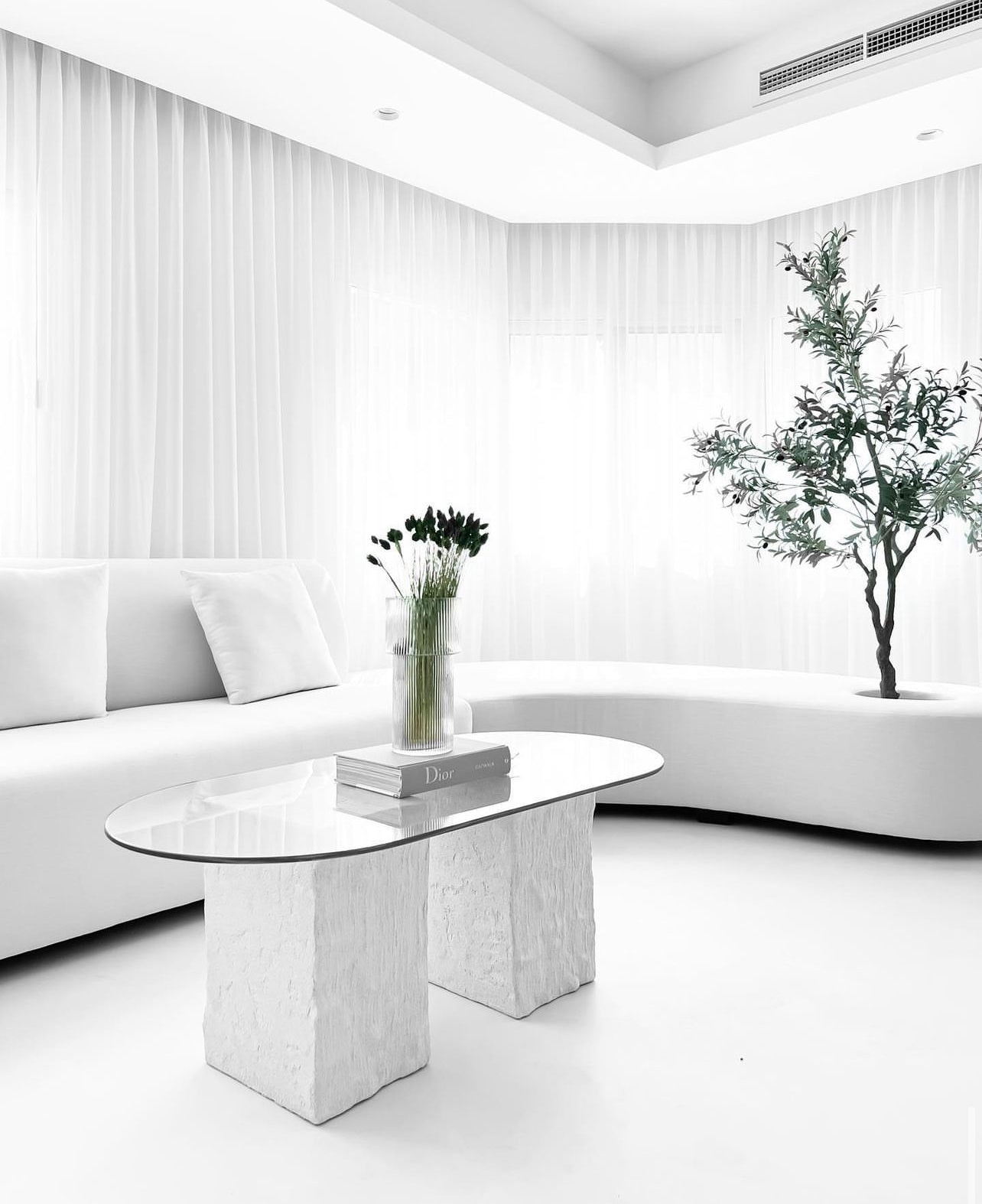 Scandinavian Curved Table