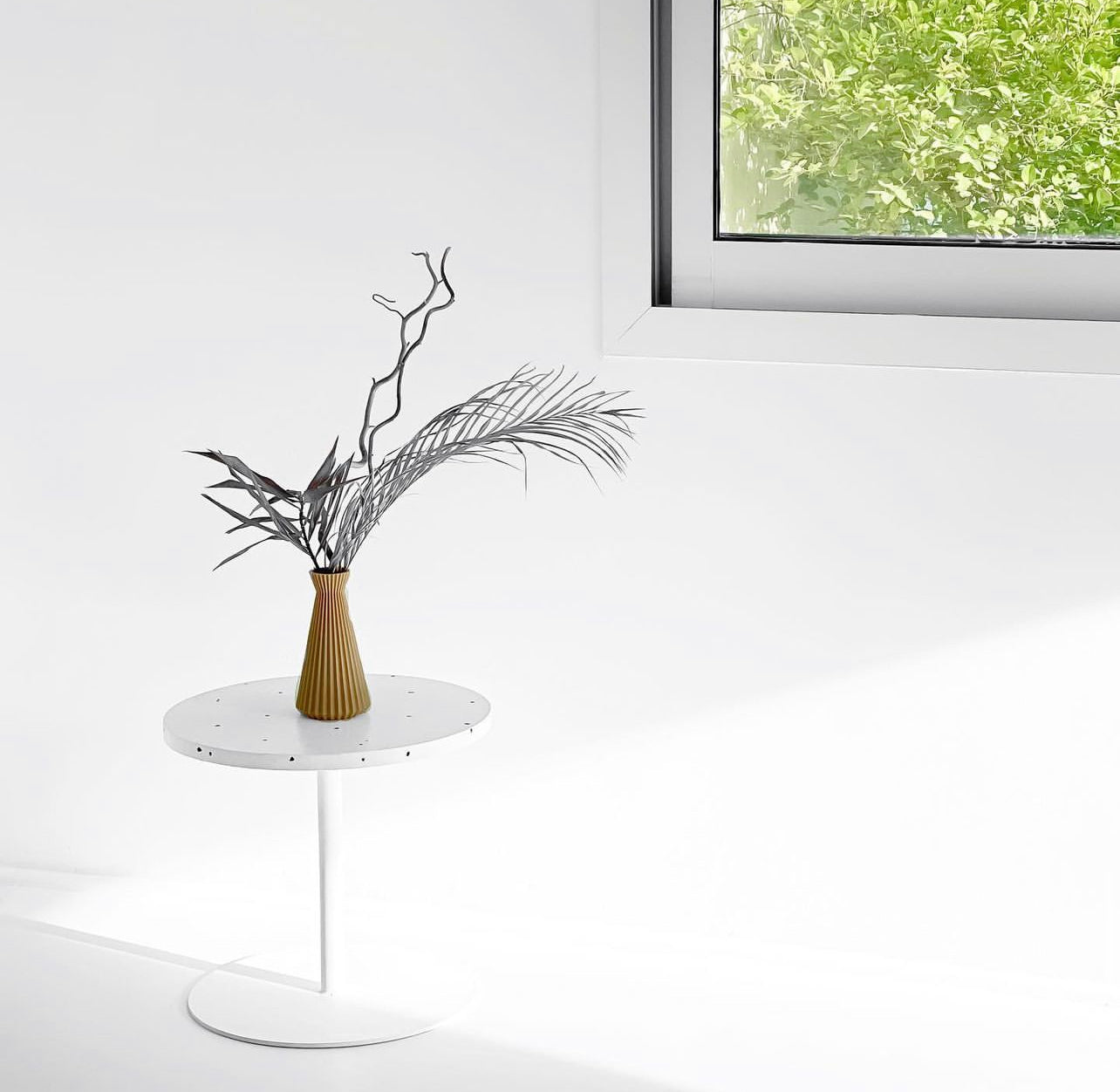 Outdoor Concrete Side Table