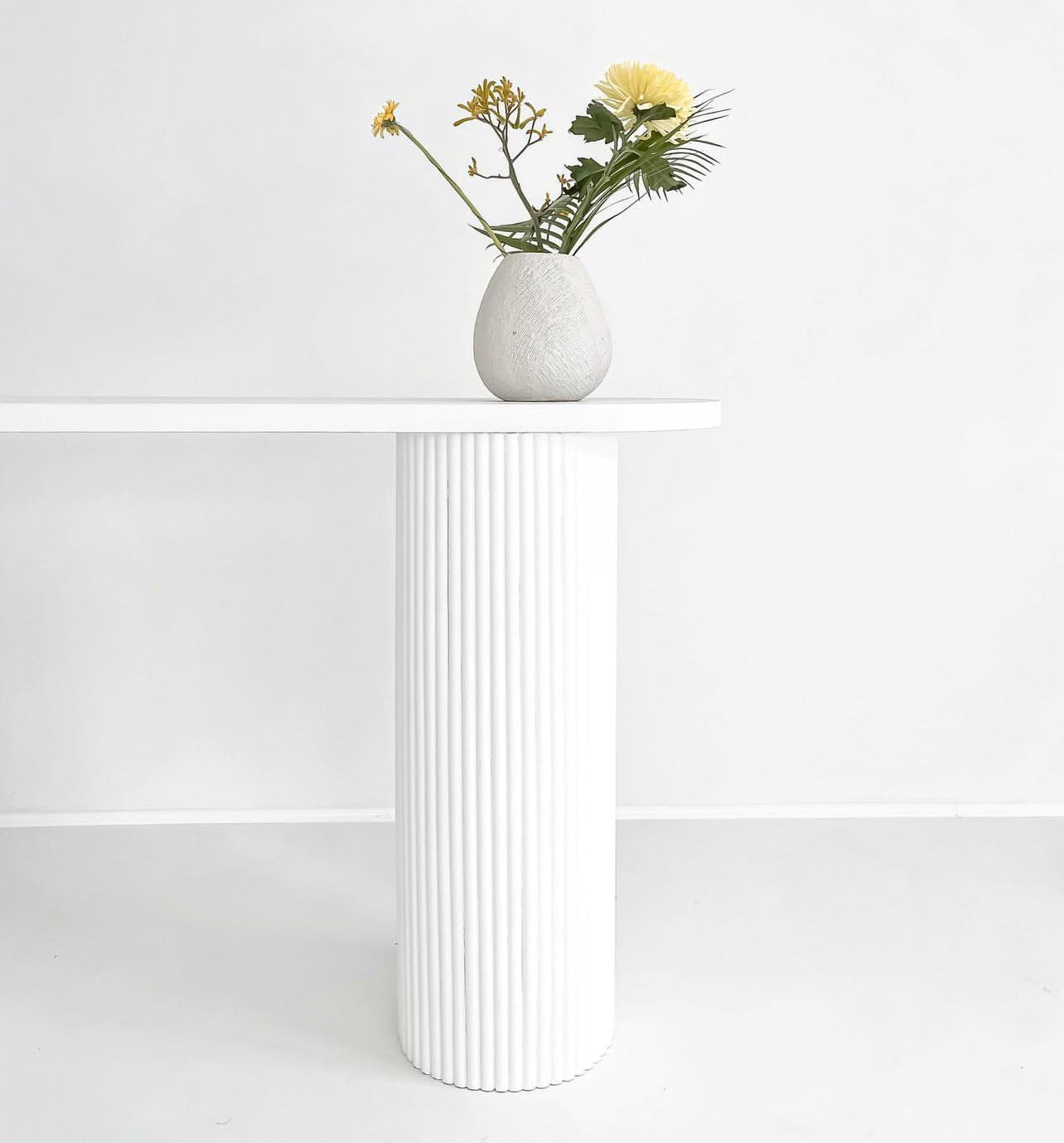 Fluted Console Table
